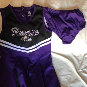 Ravens Girls cheerleader outfit